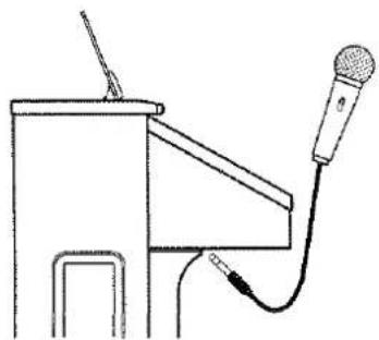 ROLAND AT-90S - Anschließen eines Mikrofons - 1