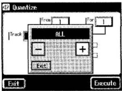 ROLAND AT-90S - Korrigieren der Noten- Positionen (Quantize) - 4