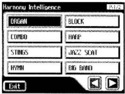 Harmony Intelligence ORGAN COMBO STINGS HYMN BLOCK HARP JAZZ SCAT BIG BAND Exit