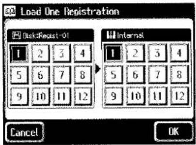 Load One Registration Disk:Reset-01 1 2 3 4 5 6 7 8 9 10 11 12 Internal 1 2 3 4 5 6 7 8 9 10 11 12 Cancel OK
