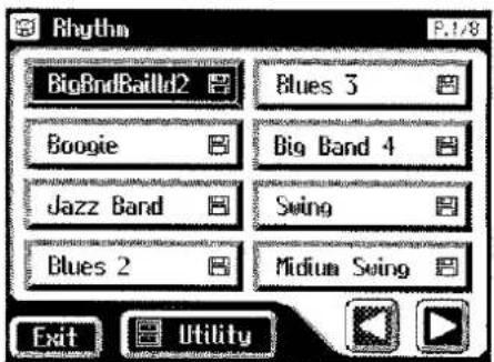 Rhythm BigBndBailld2 Boogie Jazz Band Blues 2 Blues 3 Big Band 4 Swing Medium Swing Exit Utility