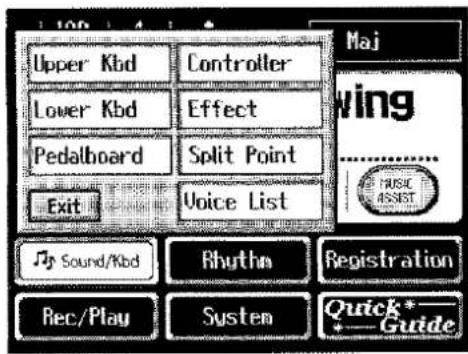 ROLAND AT-90S - Berühren Sie im Haupt-Display . - 2