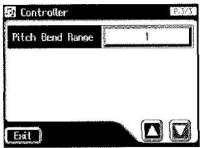 ROLAND AT-90S - ■ Verändern der Bandbreite des Pitch Bend-Effektes - 1