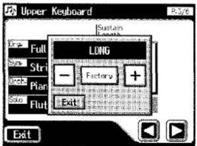 ROLAND AT-90S - ■ Verändern der Sustain-Länge - 5