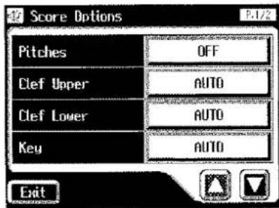 ROLAND AT-90S - ■ Verändern der Noten-Darstellung - 3