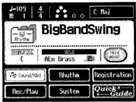 J=109 | 4 M: 1 | 4 C Maj BigBandSwing Rhythm IOWREPOSE | SOLO C AEx Brass .B MUSIC PASSIST Sound/Abd Rhuthm Registration Rec/Play System Quick* * Guide
