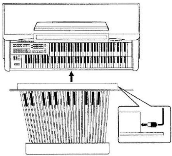 ROLAND AT-90S - Anbauen der Pedal-Einheit (AT-90S) - 1