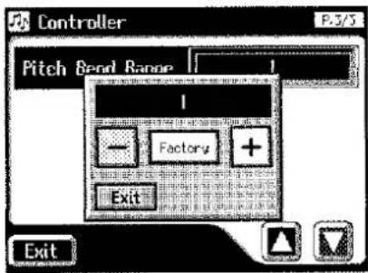 ROLAND AT-90S - ■ Verändern der Bandbreite des Pitch Bend-Effektes - 2