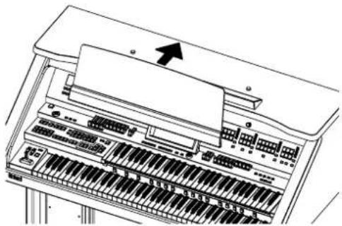 ROLAND AT-800 - Anbringen des Notenständers - 2