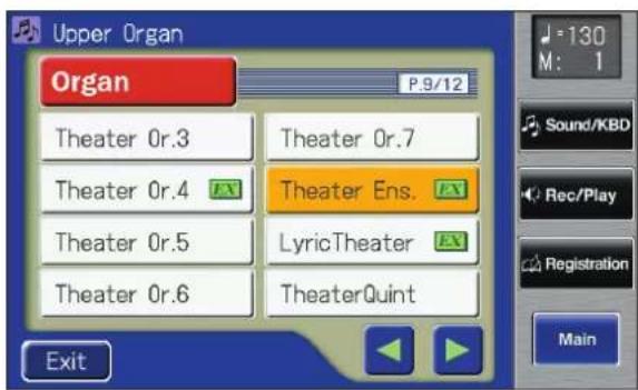 Upper Organ Organ P.9/12 Theater 0r.3 Theater 0r.7 Theater 0r.4 Theater Ens. Theater 0r.5 LyricTheater Theater 0r.6 TheaterQuint Exit 130 M: 1 Sound/KBD Rec/Play Registration Main