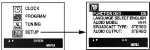 LG V641MK - Setting the VCR Setup Menu - 1