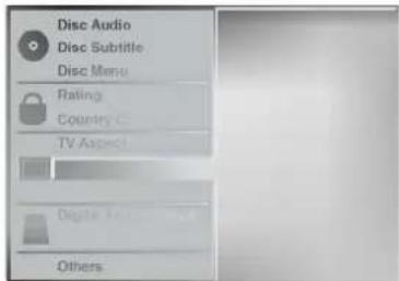 Disc Audio Disc Subtitle Disc Menu Rating Country C TV Aspect Digital Audio Others