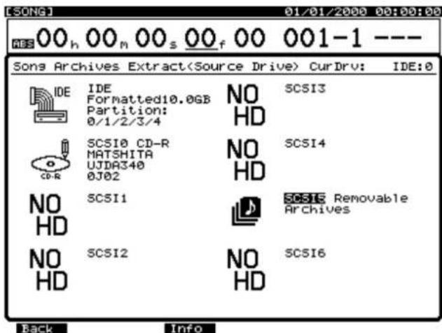 [SONG] 01/01/2000 00:00:00 ABS 00 h 00 m 00 s 00 f 00 001-1 --- Sons Archives Extract(Source Drive) CurDrv: IDE:0 IDE IDE NO SC5I3 Formatted10.0GB HD Partition: 0/1/2/3/4 SCS10 CD-R NO SC5I4 MATSHITA HD UJDA340 0J02 NO SC5I1 SCS16 Removable HD Archives NO SCS12 NO SC5I6 HD HD Back Info