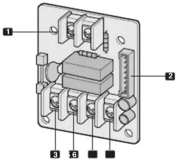 Technical diagram of an electronic component with numbered parts labeled 1, 2, 3, 6, and 7.