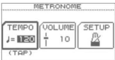 ROLAND TD-15K - Drücken Sie im DRUM KIT-Display (S. 11) die [F1]-Taste (TEMPO). - 1