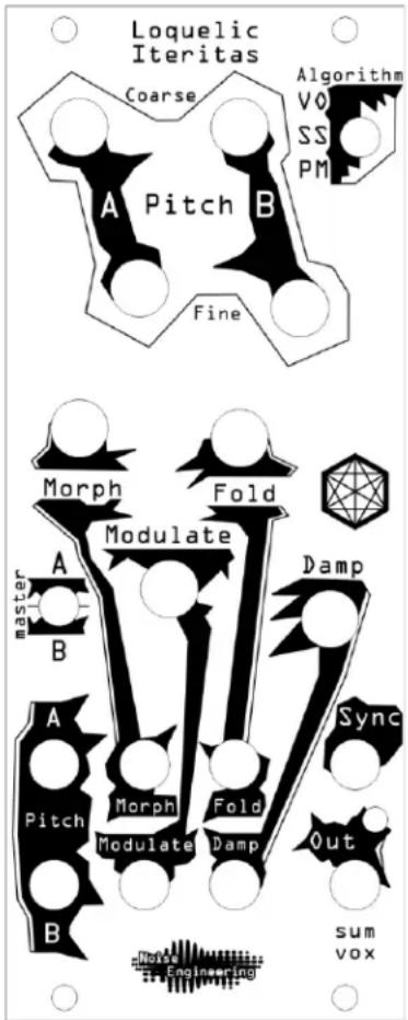 graph TD A["Loquelic Iteritas"] --> B["Coarse"] B --> C["A Pitch B"] C --> D["Fine"] D --> E["Algorithm"] E --> F["VO"] E --> G["SS"] E --> H["PM"] I["Morph"] --> J["Modulate"] K["Fold"] --> L["Damp"] M["master"] --> N["A"] N --> O["B"] P["A"] --> Q["Pitch"] Q --> R["B"] S["Morph"] --> T["Modulate"]…