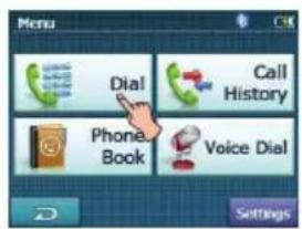 Menu Dial Call History Phone Book Voice Dial Settings