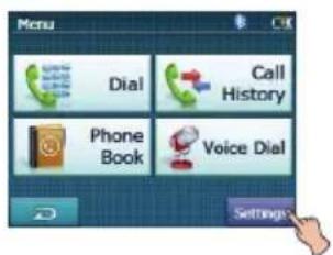 Menu Dial Call History Phone Book Voice Dial Settings