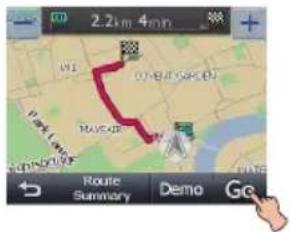2.2km 4min Route Summary Demo Go