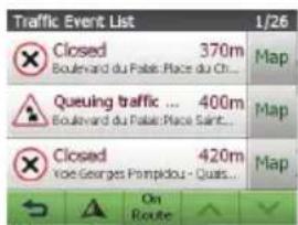 Traffic Event List 1/26 Closed 370m Boulevard du Faule Place du Ch... Queuing traffic ... 400m Boulevard du Faule Place Saint... Closed 420m Yole Georges Pompidour - Quats... On Route