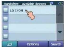 Handsafe - available devices LG CYON Options Search
