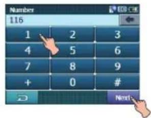 Number 116 1 2 3 4 5 6 7 8 9 + 0 # D Next