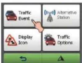 Traffic Event (+) Alternative Station Display Icon Traffic Options