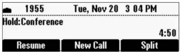 1955 Tue, Nov 20 3 04 PM Hold:Conference 4:50 Resume New Call Split