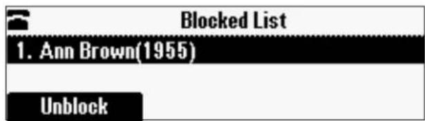 Blocked List 1. Ann Brown(1955) Unblock