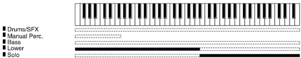 ROLAND Music Atelier AT-90SL - Spielen des Solo-Klangs über das untere Manual - 1