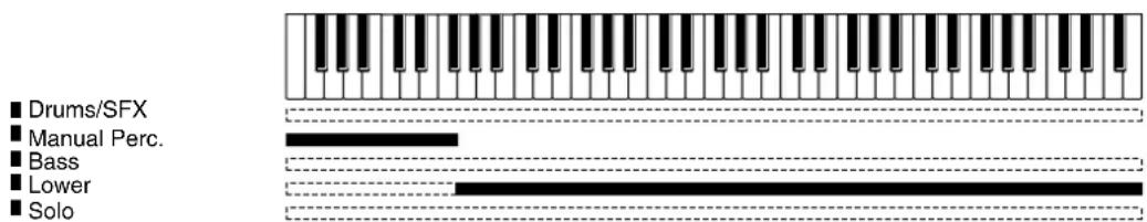 ROLAND Music Atelier AT-90SL - Spielen der Manual Percussion-Klänge auf dem unteren Manual - 1