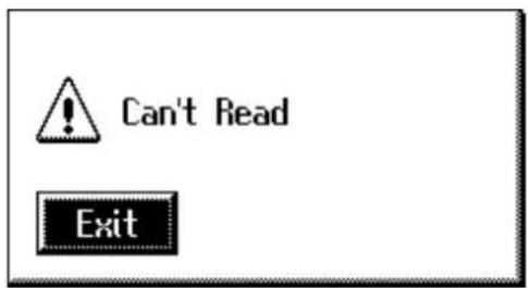 Can't Read Exit