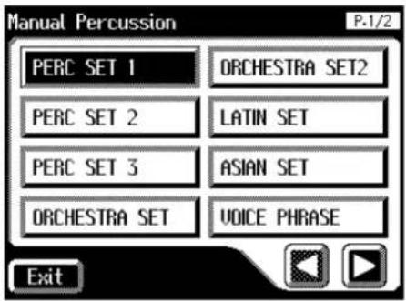 ROLAND Music Atelier AT-90SL - Drücken Sie den [Manual Perc]-Taster, so dass die Anzeige leuchtet. - 1