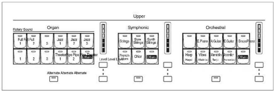 ROLAND Music Atelier AT-90SL - ■Die Funktionen der Upper/Lower/Pedal Bass-Taster - 1
