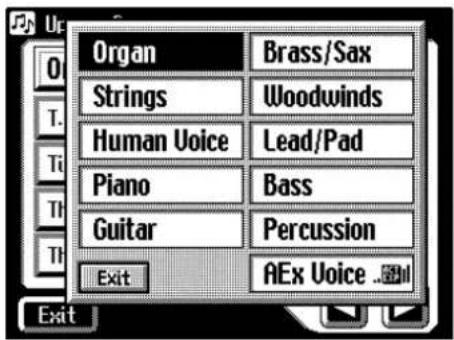 ROLAND Music Atelier AT-90SL - Berühren Sie links im Display das Klanggruppen-Feld. - 4