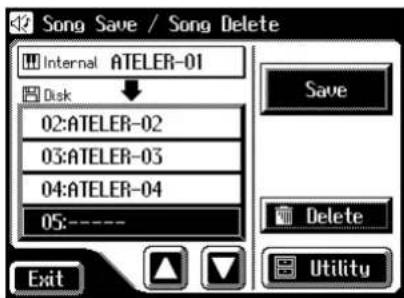 ROLAND Music Atelier AT-90SL - Speichern von Songs auf einer Diskette - 3