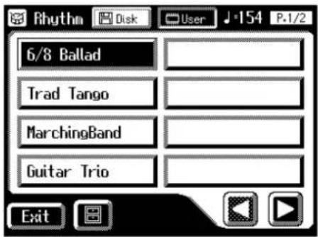 Rhythm Disk User J 154 P.1/2 6/8 Ballad Trad Tango MarchingBand Guitar Trio Exit