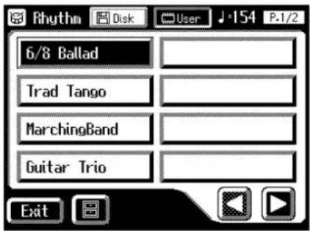 Rhythm Disk User J-154 P.1/2 6/8 Ballad Trad Tango MarchingBand Guitar Trio Exit