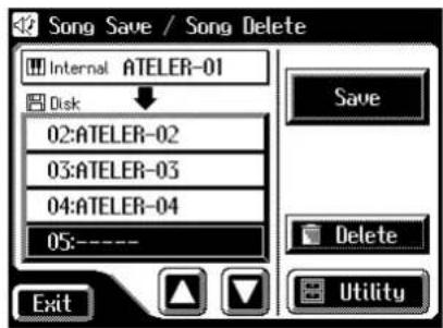 ROLAND Music Atelier AT-90SL - Löschen von Daten einer Diskette - 1
