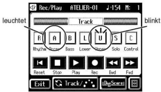 ROLAND Music Atelier AT-90SL - Berühren Sie im Rec/Play-Display . - 1