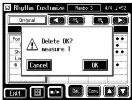 Delete OK? measure 1 Cancel OK