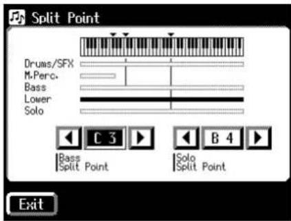 ROLAND Music Atelier AT-90SL - ■ Verändern des Bass-Splitpunktes - 5