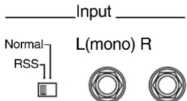 Input Normal RSS L(mono) R
