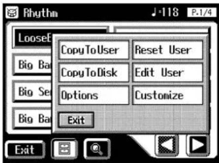 ROLAND Music Atelier AT-90SL - Löschen eines Rhythmus aus dem User-Speicher - 1