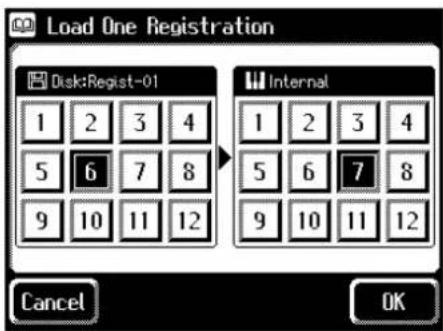 Load One Registration Disk:Regist-01 1 2 3 4 5 6 7 8 9 10 11 12 Internal 1 2 3 4 5 6 7 8 9 10 11 12 Cancel OK