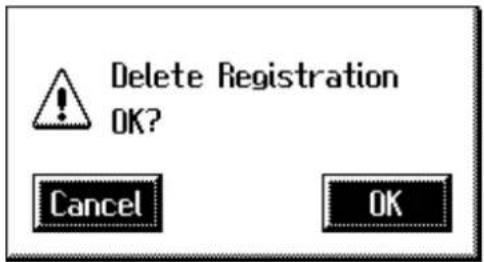 ROLAND Music Atelier AT-90SL - Löschen eines Registrierung auf der Diskette - 3