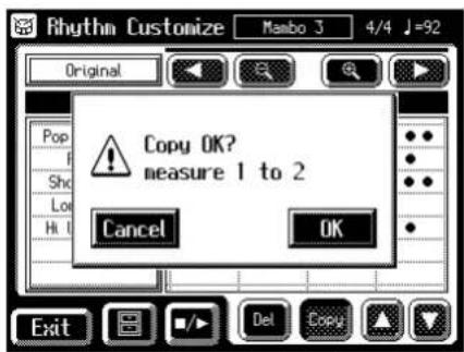 Copy OK? measure 1 to 2 Cancel OK