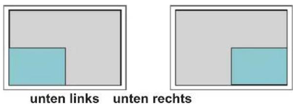 unten links unten rechts
