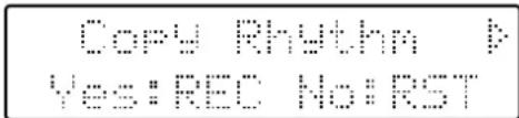ROLAND Music Atelier AT15 - ■Kopieren eines auf dem Rhythm [Disk]-Taster gespeicherten Rhythmus - 2