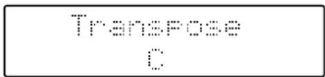 ROLAND Music Atelier AT15 - Stellen Sie den gewünschten Transponierwert mit den Transpose [-]/[+]-Tastern ein. - 1